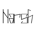Harsh Font Image