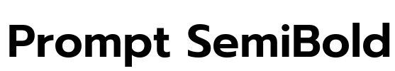 Prompt SemiBold Font Image