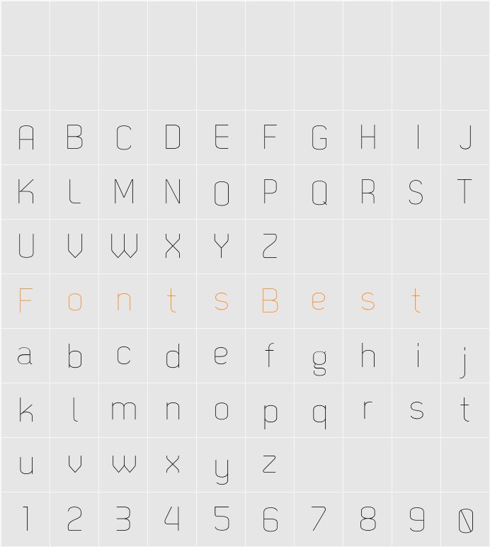 Dekar Light Character Map