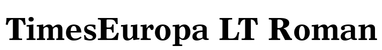 TimesEuropa LT Roman