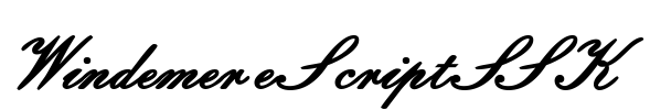 WindemereScriptSSK Font Image
