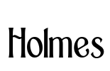 Holmes Font Image