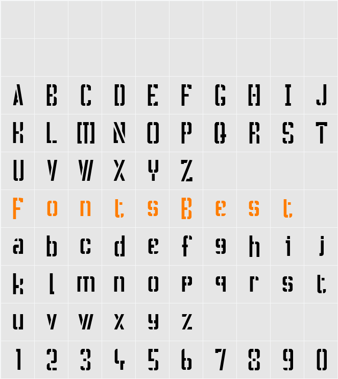 !CRASS ROOTS OFL Character Map
