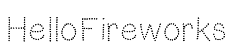 HelloFireworks Font Image
