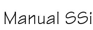 Manual SSi Font Image