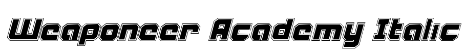 Weaponeer Academy Italic