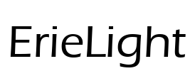 ErieLight Font Image
