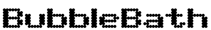 BubbleBath Font Image