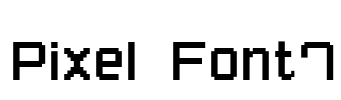 Pixel Font7 Font Image