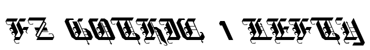 FZ GOTHIC 1 LEFTY Font Image