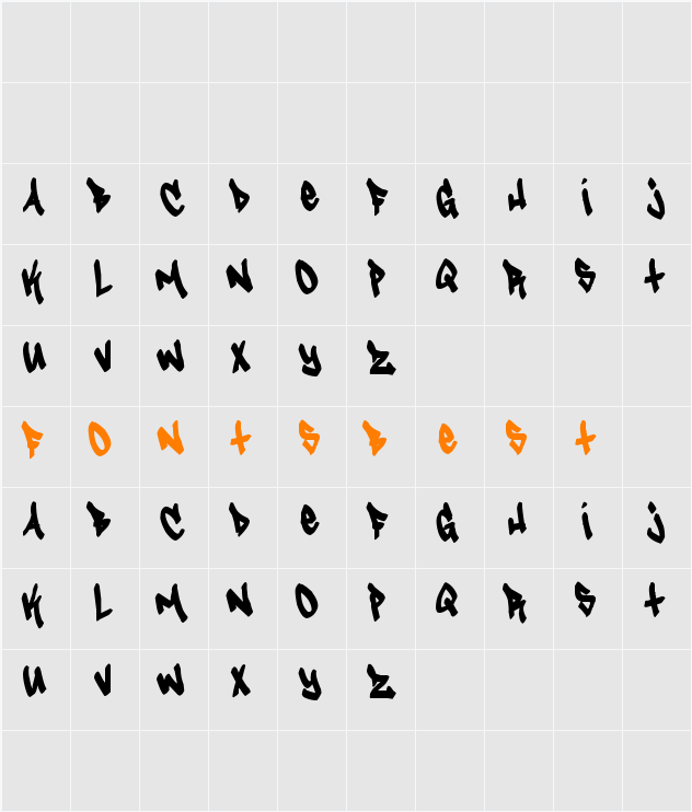 Tagster Character Map