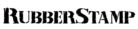 RubberStamp Font Image