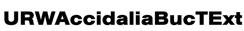 URWAccidaliaBucTExt Font Image