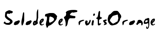 SaladeDeFruitsOrange Font Image