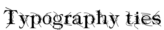 Typography ties