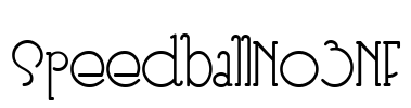 SpeedballNo3NF Font Image