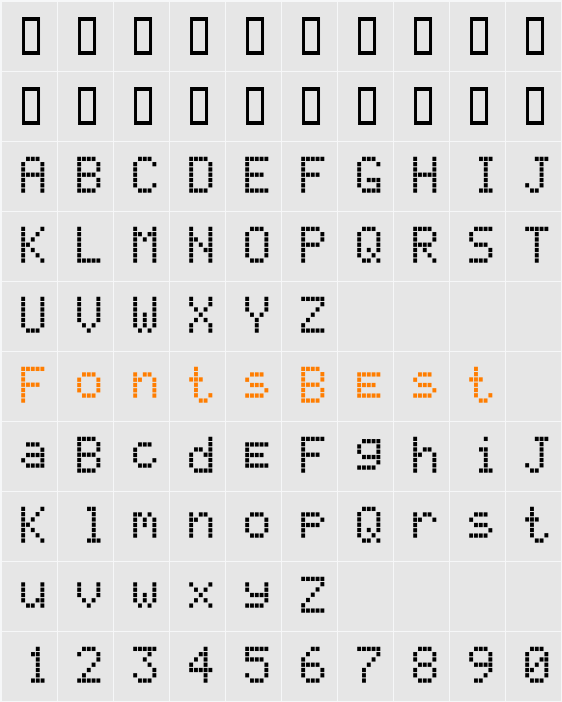 288-CAI978 Character Map