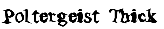 Poltergeist Thick Font Image