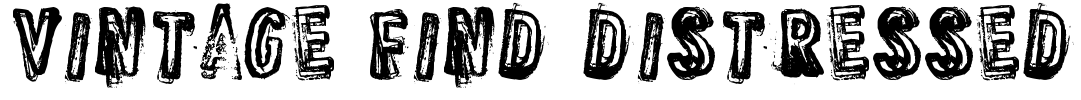 VINTAGE FIND DISTRESSED Font Image