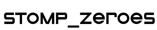 STOMP_Zeroes Font Image
