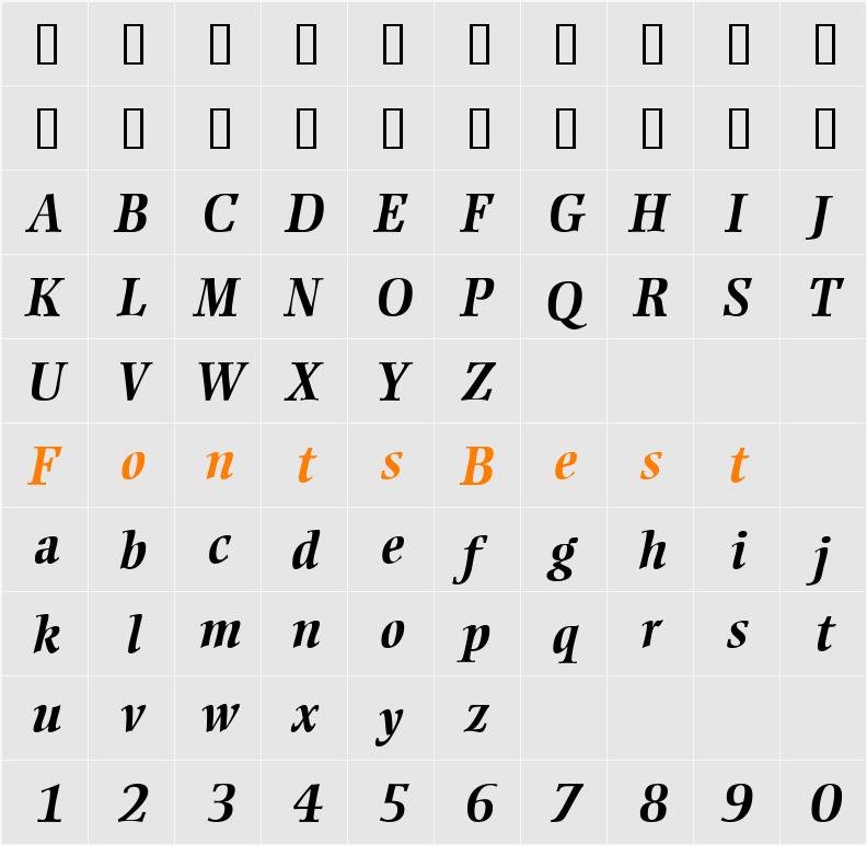 RosarioSSK Character Map