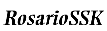 RosarioSSK Font Image