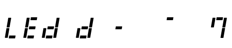LED Digital 7 Font Image