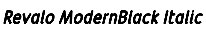 Revalo ModernBlack Italic