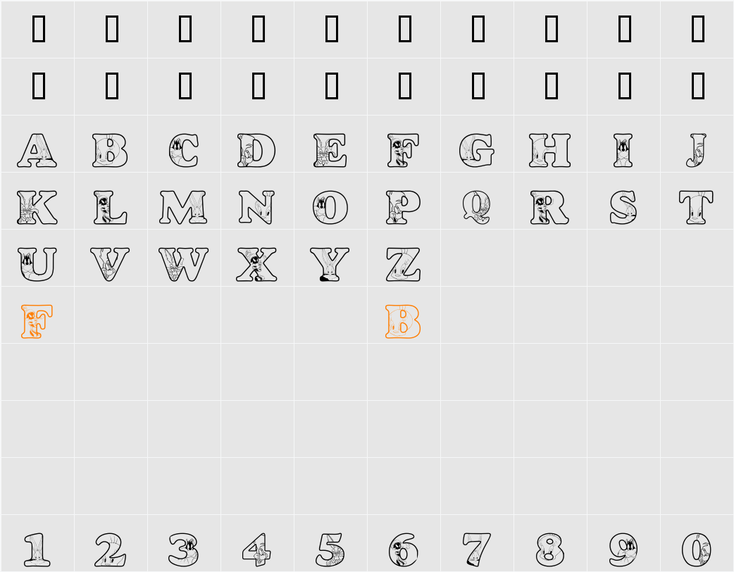 LMS Acme Universtity Graduates Character Map