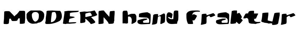 MODERN hand fraktur