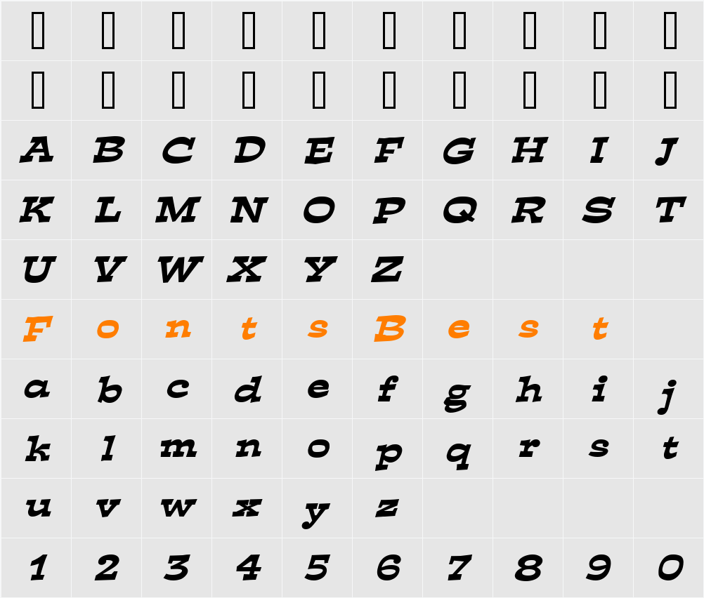 Expose Wide Character Map