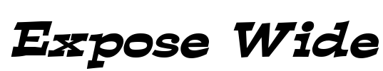 Expose Wide Font Image
