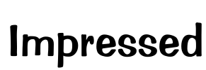 Impressed Font Image