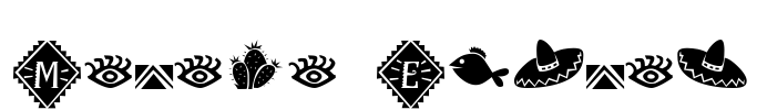Maraca Extras Font Image