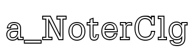 a_NoterClg Font Image