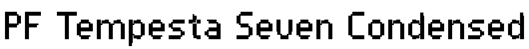PF Tempesta Seven Condensed Font Image