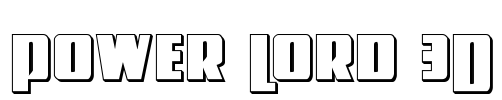 Power Lord 3D Font Image