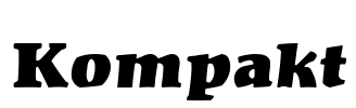 Kompakt Font Image