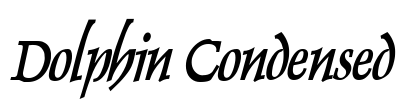 Dolphin Condensed Font Image