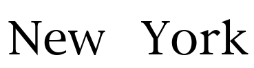 New York Font Image