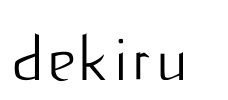 dekiru  Font Image