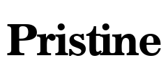 Pristine Font Image