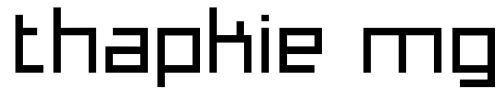 Thapkie MG Font Image