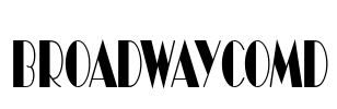 BroadwayComD Font Image