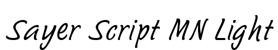 Sayer Script MN Light