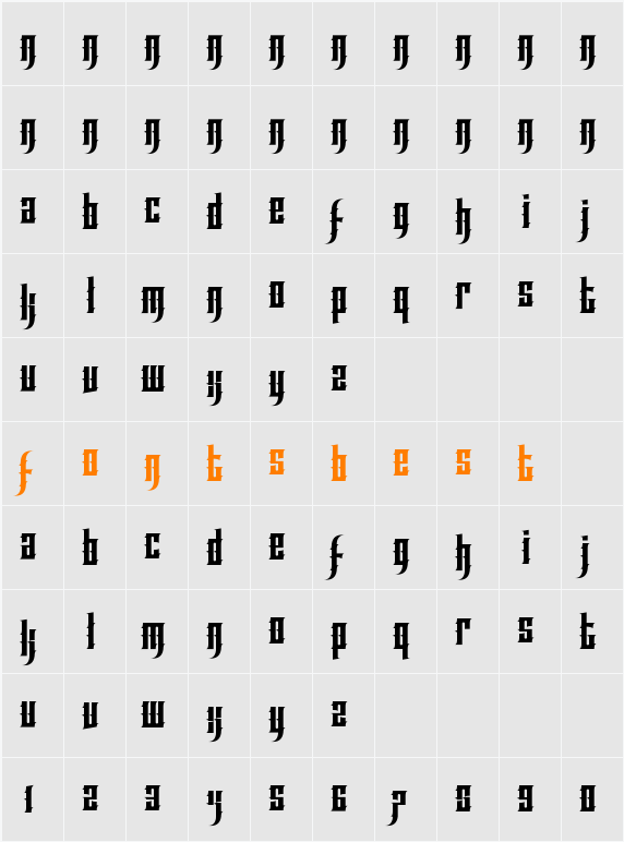 Effortless Tattoo Character Map