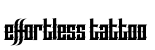 Effortless Tattoo Font Image