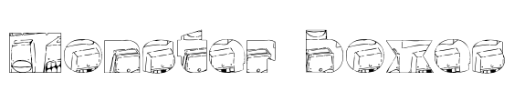 Monster boxes Font Image