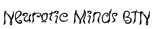 Neurotic Minds BTN Font Image