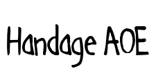 Handage AOE Font Image